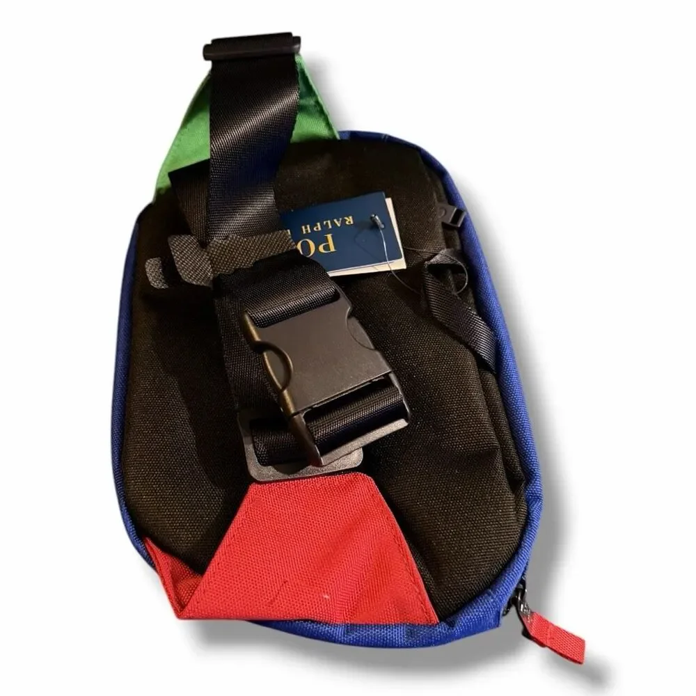 Polo Ralph Lauren Unisex Multi Color Block Cross Body Waist Bag One Size